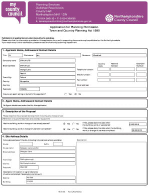 UK Planning Permission Application