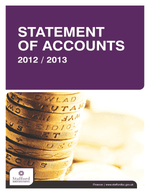 Blank menu template pdf - Statement of Accounts 2012-b2013b Full Document - Stafford bb