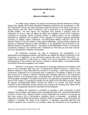 WHISTLEBLOWER POLICY