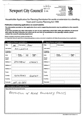 Householder Application for Planning Permission