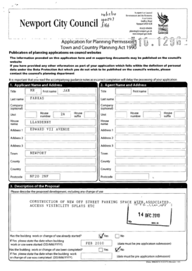 UK Planning Permission Application Form