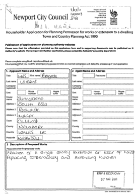 Householder Application for Planning Permission