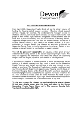 Data Protection Consent Form