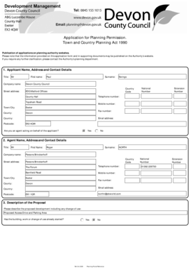 UK Planning Permission Application Form