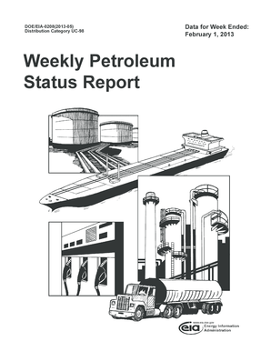 Project weekly status report template - Distribution Category UC-98 - eia