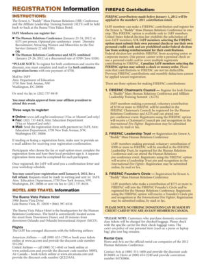 IAFF Human Relations Conference Registration Form