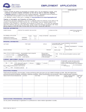 Employment Application Form