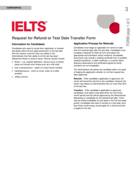 Request for Refund or Test Date Transfer Form