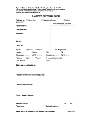 Diabetes Referral Form