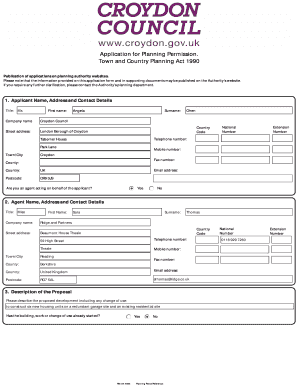 UK Planning Permission Application