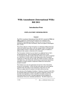 Fillable Online Wills Amendment (International Wills) Fax Email Print ...