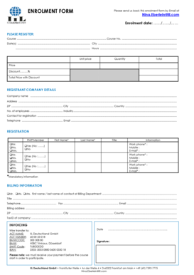 Enrolment Form