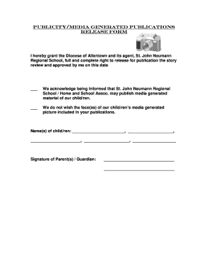Publication Release Form