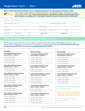 ASCD Conference Registration Form