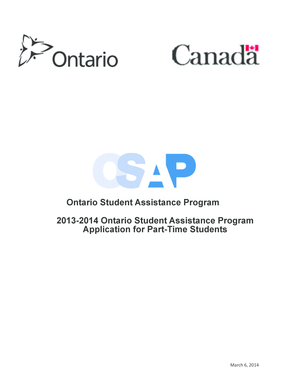 Ontario Student Assistance Program Application