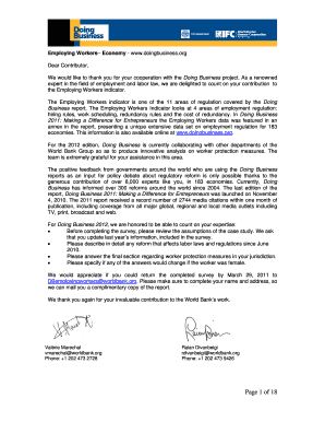 Employing Workers Survey