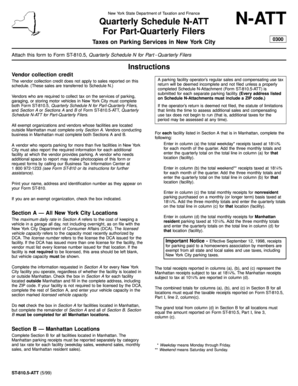 New York State Quarterly Schedule N-ATT