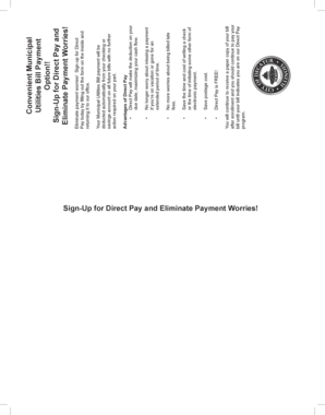 City of Decatur Direct Pay Enrollment Form