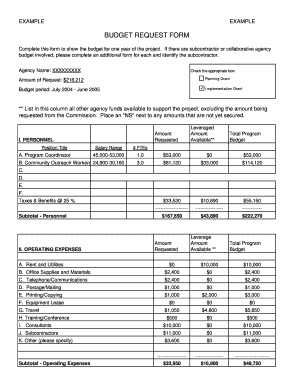 Budget form example Implmt. - San Mateo County - co sanmateo ca