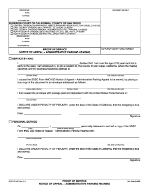 California Administrative Parking Hearing Appeal