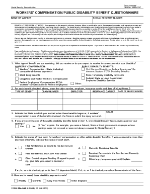 Fillable Online wwwapps ivytech disability benefit questionnaire form ...