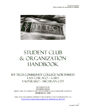 Student Club amp organization Handbook - ivy tech northwest home