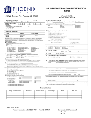 Student Information Form