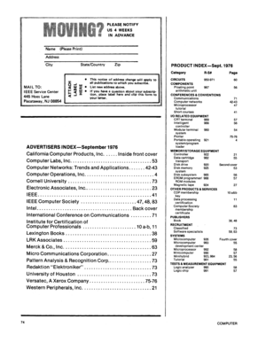 IEEE Address Change Notice