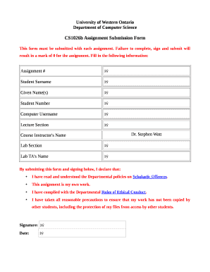 format for assignment submission