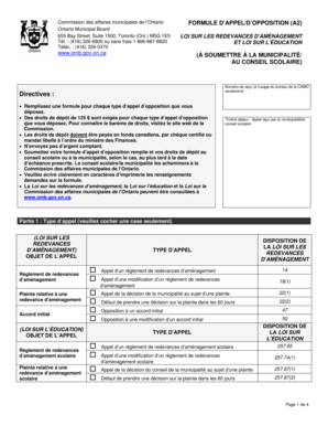 FORMULE D’APPEL/D’OPPOSITION (A2)