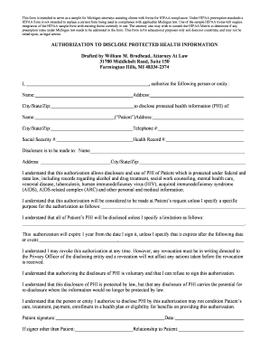 HIPAA Authorization Form