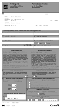 Building and Demolition Permit Application