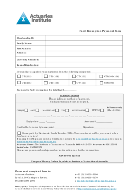 How to write a statutory declaration qld - BApplicationb for exemption from subjects of the Part I examination of bb - actuaries asn