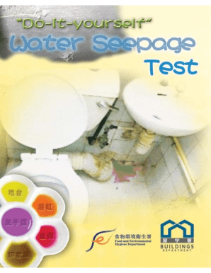 Water Seepage Test Guide
