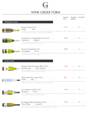 WINE ORDER FORM - glenealyeduhk - glenealy edu