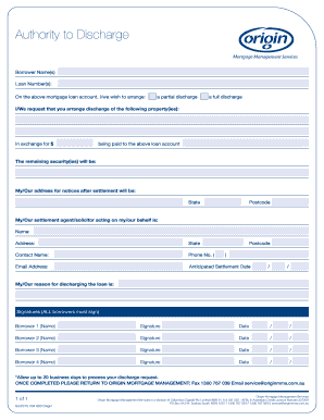 Certificate of mortgage - msa national discharge