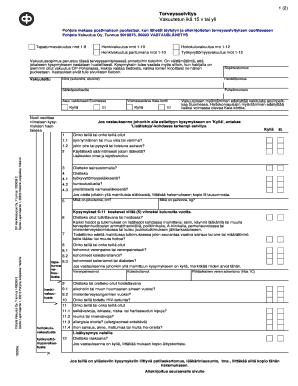 Pohjola Health Declaration Form