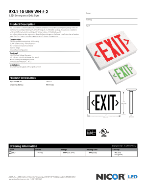 LED Emergency Exit Sign