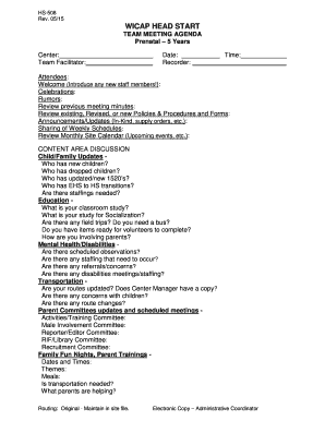 30 Printable Weekly Staff Meeting Minutes Forms And Templates Fillable Samples In Pdf Word To Download Pdffiller