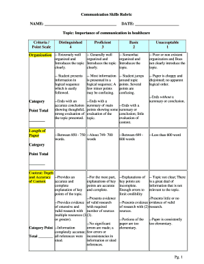 Communication skills in english pdf - Communication Skills Rubric NAME DATE Topic Importance - improve vinu