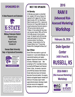 Brochure RAM2 MAST-Russell - Kansas bStateb University - midway k-state