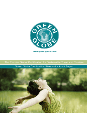 com Green Globe Certification Standard Audit Report Green Globe Certification Standard Audit Report GREEN GLOBE CERTIFICATION AUDIT REPORT Congress Centrum Mainz by mainzplus CITYMARKETING GmbH Mainz, Germany Audit Prepared by: FUTOUR Tourismusberatu