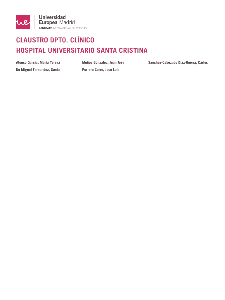 Hospital universitario santa cristina - universidadeuropea Vista previa en la página 1