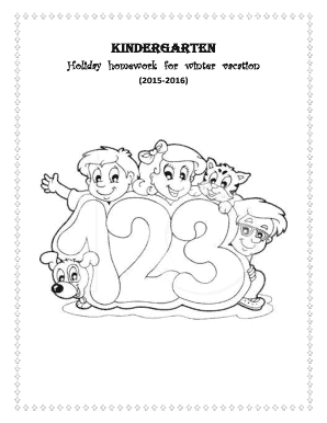 ukg creative holiday holiday homework for nursery class