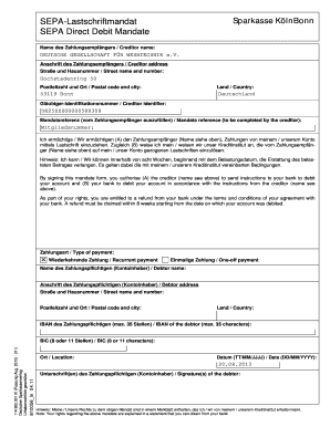 SEPA-Lastschriftmandat SEPA Direct Debit Mandate ... - DWT-SGW - dwt-sgw