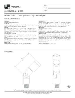 Fillable Online MODEL 2201 Fax Email Print - pdfFiller
