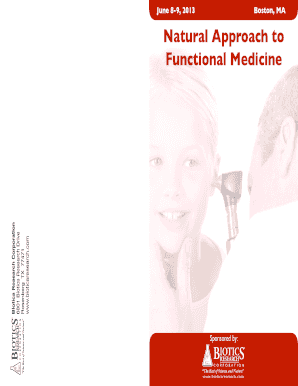 Natural Approach to Functional Medicine - Biotics Research