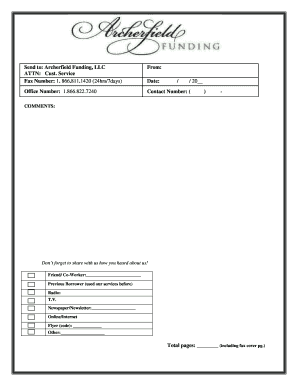 Send to Archerfield Funding LLC From
