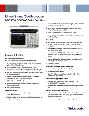 MSO5000B, DPO5000B Series Mixed Signal - SJ Electronics - sjelectronics co