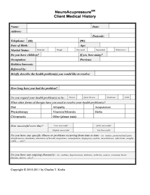 NeuroAcupressure SM Intake Form - Lydian Center